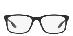 Rectangle Eyeglasses من برادا لينيا روسا بلون أسود - صورة المنتج 1