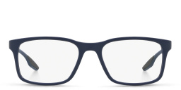Prada Linea Rossa Pillow Eyeglasses in Matte Blue – Product Photo 1