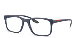 Prada Linea Rossa Pillow Eyeglasses in Dark Blue – Product Photo 2