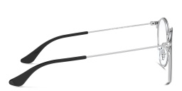 نظارة طبية معدنية بإطار بانتوس للصغار من راي بان جونيور بلون أسود على فضي - صورة المنتج 3