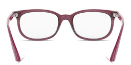 Shop Ray-Ban Kids Square Eyeglasses in Transparent Fuchsia online.
