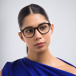 Ray-Ban Unisex Irregular Eyeglasses in Black – Product Photo 5