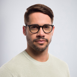 Ray-Ban Unisex Irregular Eyeglasses in Black – Product Photo 8