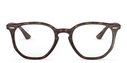 Ray-Ban Unisex Irregular Eyeglasses in Havana – Product Photo 1