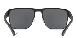 Emporio Armani Square Sunglasses in Matte Black – Product Photo 4