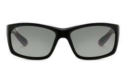 Maui Jim Unisex Wide Rectangle Sunglasses in Black – Product Photo 1