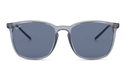 Ray-Ban Unisex Square Sunglasses in Transparent Blue – Product Photo 1