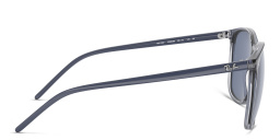 Shop Ray-Ban Unisex Square Sunglasses in Transparent Blue online.