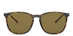 Ray-Ban Unisex Square Sunglasses in Light Havana – Product Photo 1