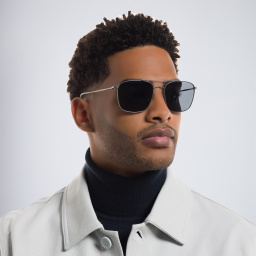 GIORGIO ARMANI Square Sunglasses in Gunmetal – Product Photo 5