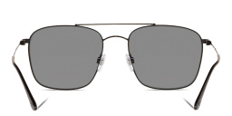 Shop GIORGIO ARMANI Square Sunglasses in Black online.
