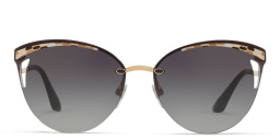 نظارة شمسية بإطار كات آي من بولغري بلون وردي ذهبي - صورة المنتج 1