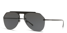 Dolce & Gabbana Rimless Aviator Sunglasses in Black – Product Photo 2