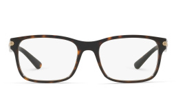 BVLGARI Rectangle Eyeglasses in Dark Havana – Product Photo 1