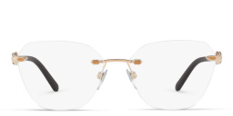 نظارة طبية واسعة غير منتظمة بدون إطار من بولغري بلون وردي ذهبي - صورة المنتج 1