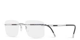 Silhouette Rimless Square Eyeglasses in Grey – Product Photo 2