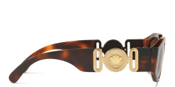 VERSACE Medusa Irregular Sunglasses in Havana – Product Photo 3