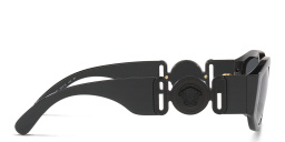 VERSACE Irregular Sunglasses in Black – Product Photo 3