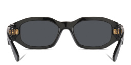 VERSACE Irregular Sunglasses in Black – Product Photo 4