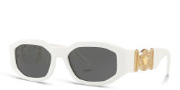 VERSACE Medusa Biggie Sunglasses in White – Product Photo 2