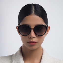 Cartier Panthère de Cartier Cat-Eye Sunglasses in Black – Product Photo 5