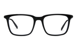 نظارة طبية بإطار مربع من مونت بلانك بلون أسود - صورة المنتج 1