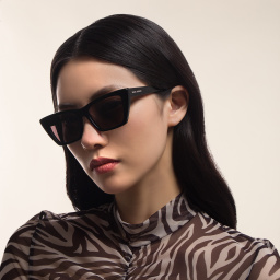SAINT LAURENT Cat-Eye Sunglasses in Black – Product Photo 6