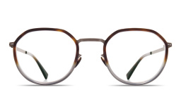 Justus Unisex Round Eyeglasses من ميكيتا بلون بني - صورة المنتج 1