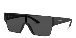 BURBERRY Rimless Rectangle Sunglasses in Black – Product Photo 2