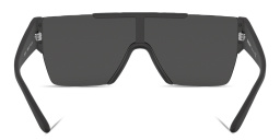 BURBERRY Rimless Rectangle Sunglasses in Black – Product Photo 4
