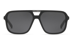Shop Dolce & Gabbana Square Sunglasses in Black online.