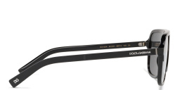 Shop Dolce & Gabbana Square Sunglasses in Black online.