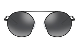 Emporio Armani Irregular Sunglasses in Matte Black – Product Photo 1