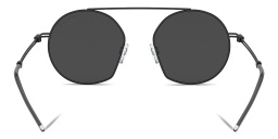 Emporio Armani Irregular Sunglasses in Matte Black – Product Photo 4