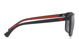 نظارة شمسية مربعة من امبوريو أرماني بلون أسود مطفي - صورة المنتج 3