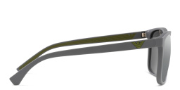 Shop Emporio Armani Square Sunglasses in Matte Grey online.