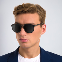 GIORGIO ARMANI Square Sunglasses in Black – Product Photo 5