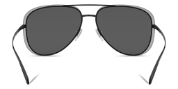 GIORGIO ARMANI Unisex Aviator Sunglasses in Black – Product Photo 4