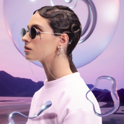 Ray-Ban Unisex Round Sunglasses in Silver – Product Photo 9