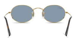 Ray-Ban Oval Metal Summer Capsule Unisex Sunglasses in Gold – Product Photo 4