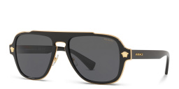 VERSACE Aviator Sunglasses in Black – Product Photo 2