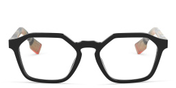 BURBERRY Irregular Eyeglasses in Black – Product Photo 1