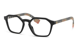 BURBERRY Irregular Eyeglasses in Black – Product Photo 2
