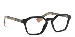 BURBERRY Irregular Eyeglasses in Black – Product Photo 4