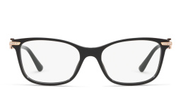 BVLGARI Rectangle Eyeglasses in Black – Product Photo 1