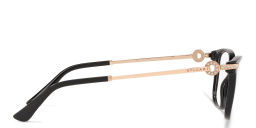 BVLGARI Rectangle Eyeglasses in Black – Product Photo 3