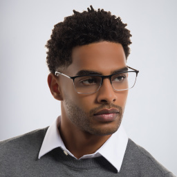 Shop Dolce & Gabbana Wide Rectangle Eyeglasses in Black online.