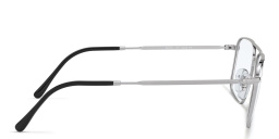 Ray-Ban Unisex Square Eyeglasses in Silver – Product Photo 3