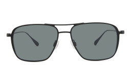 Maui Jim Beaches 541 Unisex Aviator Sunglasses in Black – Product Photo 1
