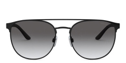 نظارة شمسية مربعة من جورجو أرماني بلون أسود مطفي - صورة المنتج 1